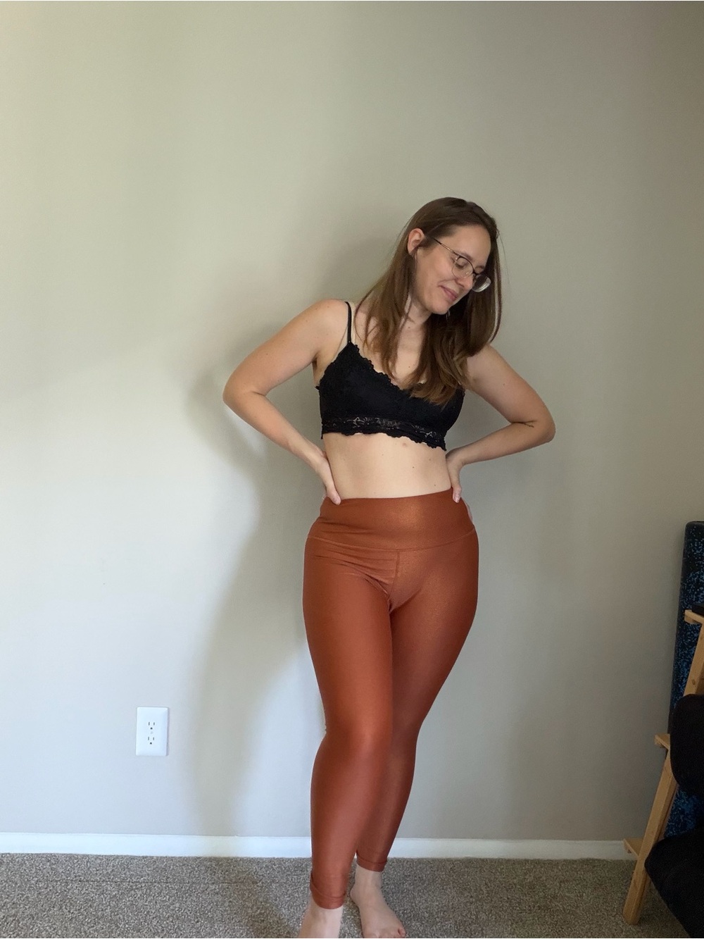 CALIA by Carrie Underwood Rust Brown High-Waist Leggings